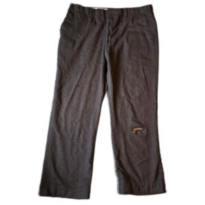 100% Fire Wool Sussex Ltd. Brown Pants Metal Closure & Pockets Medieval LARPs